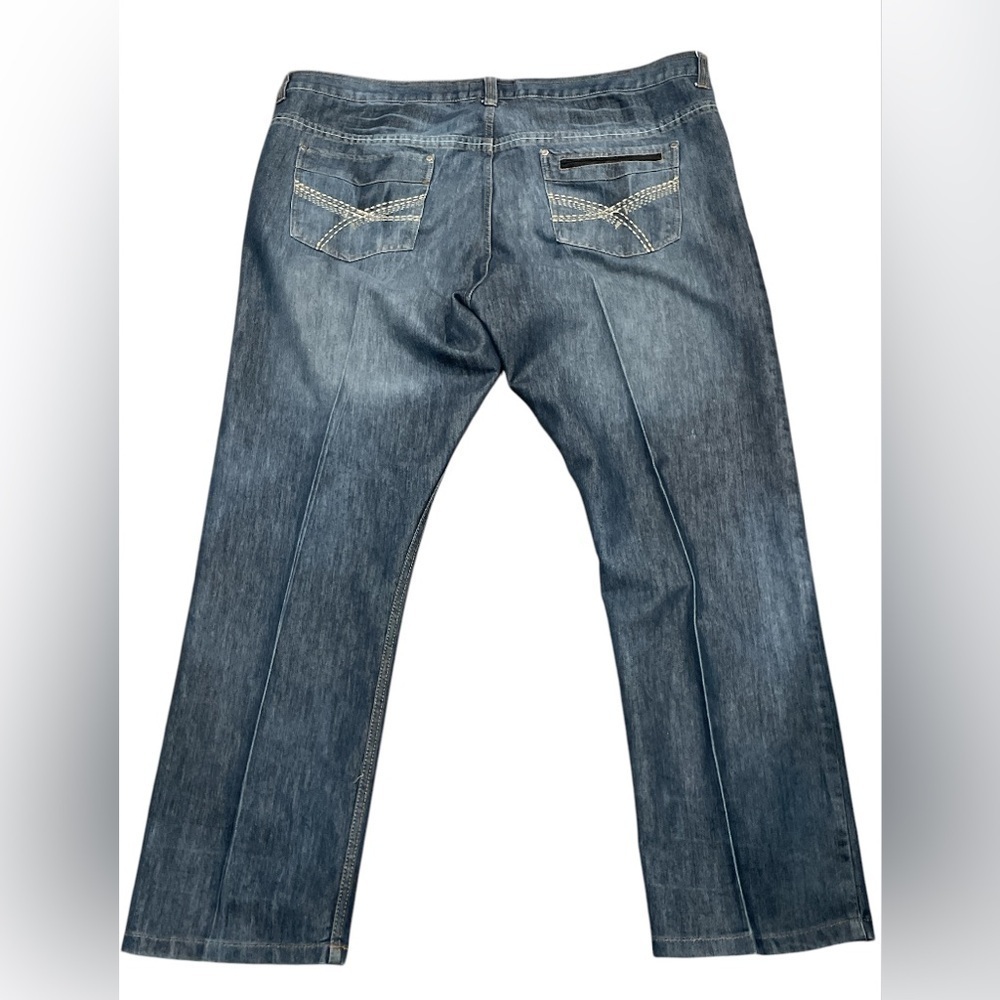 Lion’s Crest by English Laundry Straight Leg Classic Blue Denim Jeans Size 46x32 - Picture 4 of 5
